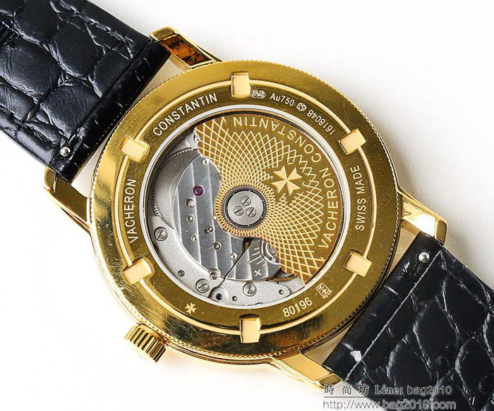 江詩丹頓 Vacheron Constantin LS精品 2018新款 進口9015機芯 小牛皮原裝蝴蝶扣 超強防水 高檔男士腕表  wssb3633